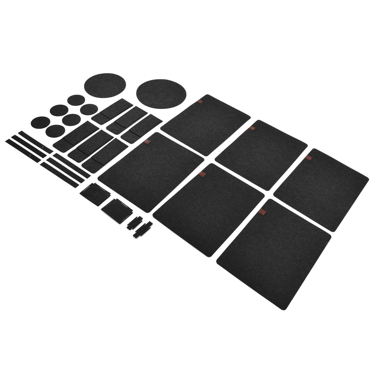 27Pcs Felt Placemat Anti Scratch Insulated Anti Slip Felt Table Mats Set for Home Dining Room Kitchen Hotel