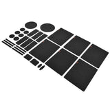 27Pcs Felt Placemat Anti Scratch Insulated Anti Slip Felt Table Mats Set for Home Dining Room Kitchen Hotel - Rear View