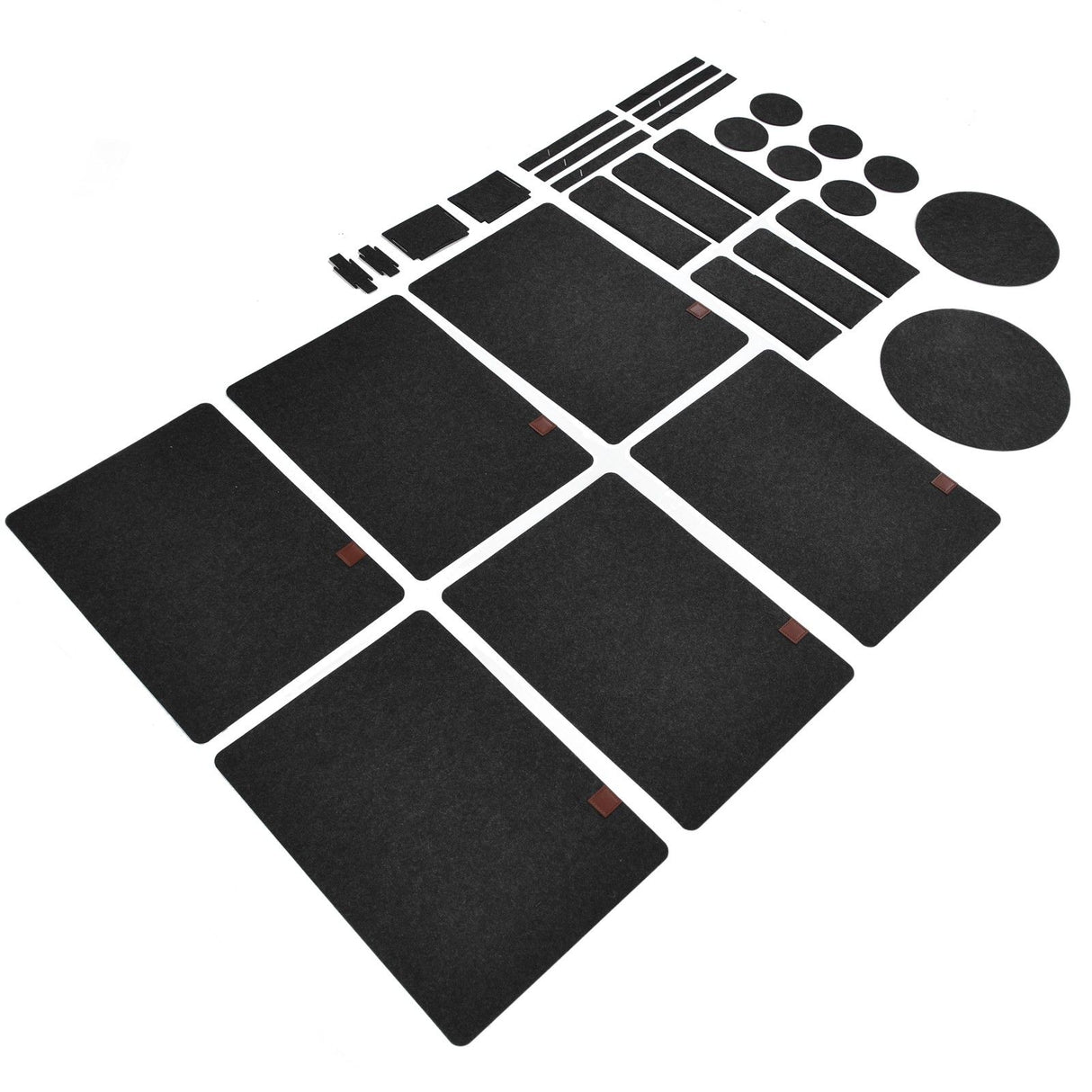 27Pcs Felt Placemat Anti Scratch Insulated Anti Slip Felt Table Mats Set for Home Dining Room Kitchen Hotel