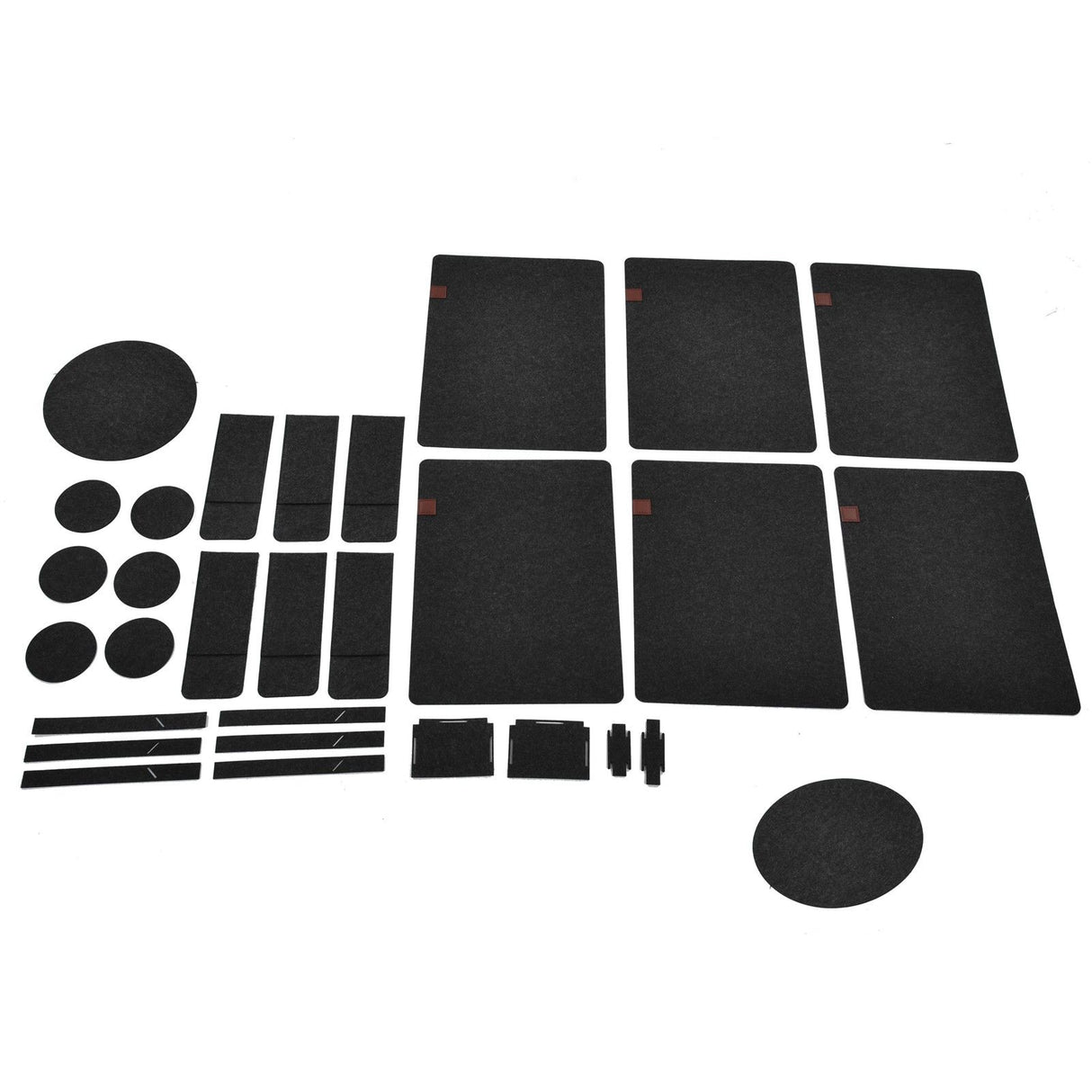27Pcs Felt Placemat Anti Scratch Insulated Anti Slip Felt Table Mats Set for Home Dining Room Kitchen Hotel