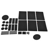 27Pcs Felt Placemat Anti Scratch Insulated Anti Slip Felt Table Mats Set for Home Dining Room Kitchen Hotel - Low Angle