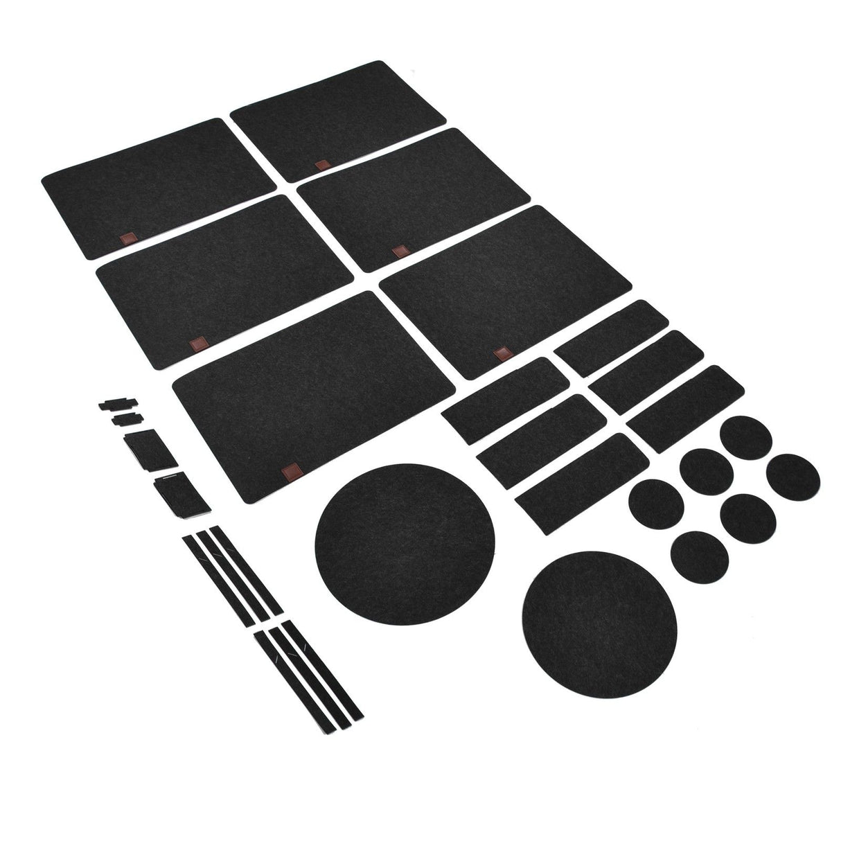 27Pcs Felt Placemat Anti Scratch Insulated Anti Slip Felt Table Mats Set for Home Dining Room Kitchen Hotel