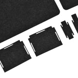 27Pcs Felt Placemat Anti Scratch Insulated Anti Slip Felt Table Mats Set for Home Dining Room Kitchen Hotel - Extra Image