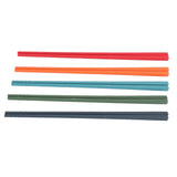 24cm 5 Color Chopsticks Set Silicone Stainless Steel Chopsticks Reusable Anti Slip Kitchen Tableware