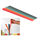 24cm 5 Color Chopsticks Set Silicone Stainless Steel Chopsticks Reusable Anti Slip Kitchen Tableware - Extra Image