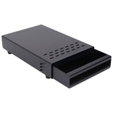 Coffee Knock Box Drawer Stainless Steel Thickened Coffee Residue Powder Box for Household ShopBlack