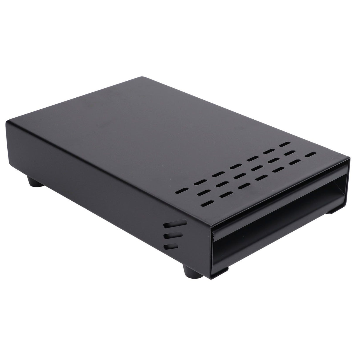 Coffee Knock Box Drawer Stainless Steel Thickened Coffee Residue Powder Box for Household ShopBlack