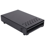 Coffee Knock Box Drawer Stainless Steel Thickened Coffee Residue Powder Box for Household ShopBlack - Front View