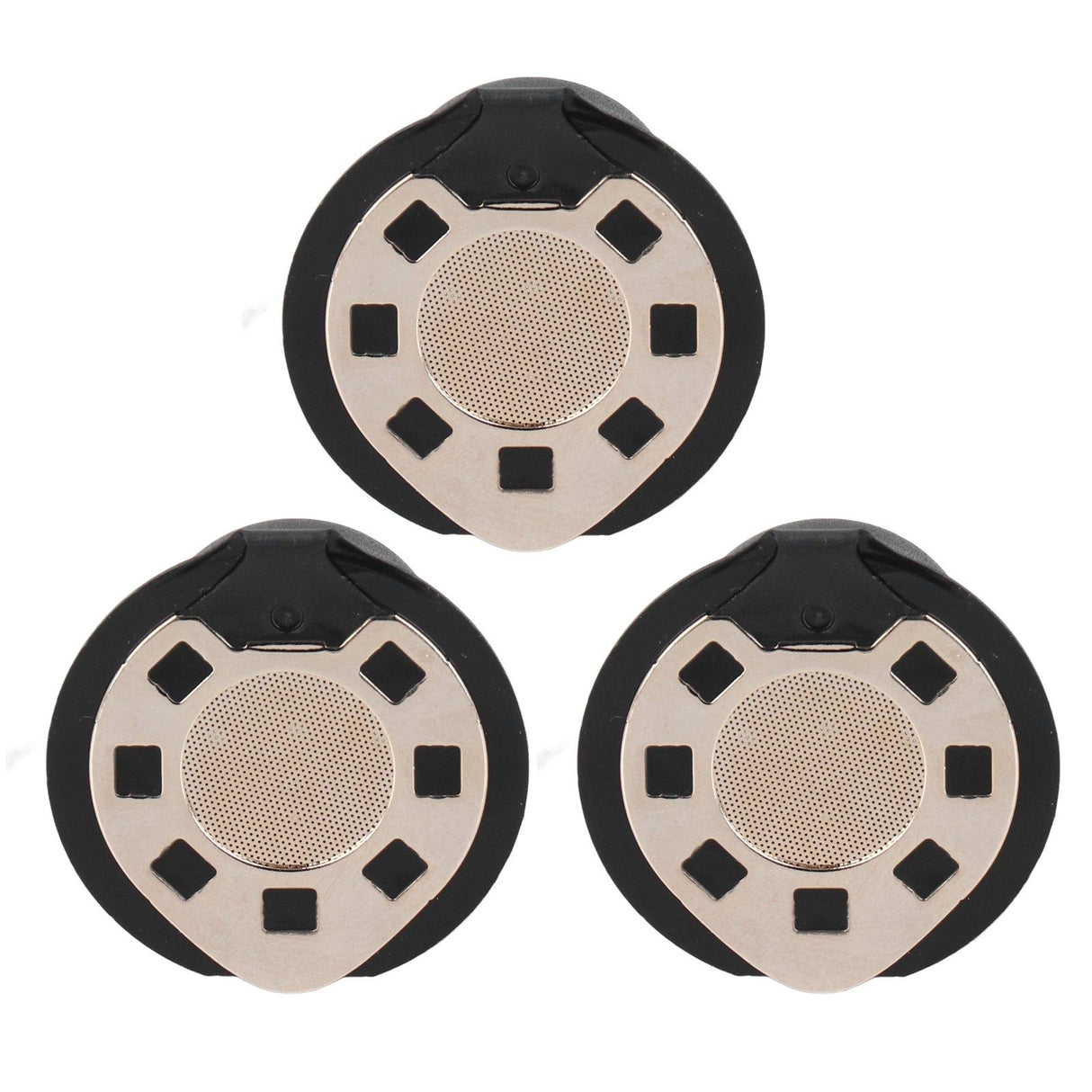 50ML Coffee Capsule Pods Cup with Spoon Brush Reusable Filter Stainless Steel Replacement for NespressoGold Plated