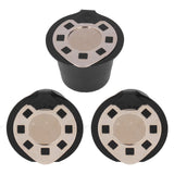 50ML Coffee Capsule Pods Cup with Spoon Brush Reusable Filter Stainless Steel Replacement for NespressoGold Plated - Extra Image
