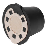 50ML Coffee Capsule Pods Cup with Spoon Brush Reusable Filter Stainless Steel Replacement for NespressoGold Plated