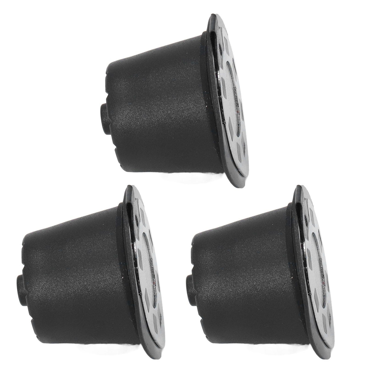 50ML Coffee Capsule Pods Cup with Spoon Brush Reusable Filter Stainless Steel Replacement for NespressoChrome Plated
