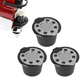 50ML Coffee Capsule Pods Cup with Spoon Brush Reusable Filter Stainless Steel Replacement for NespressoChrome Plated - Extra Image