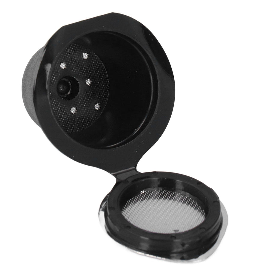 50ML Coffee Capsule Pods Cup with Spoon Brush Reusable Filter Stainless Steel Replacement for NespressoChrome Plated