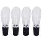 4PCS Wine Aerator Pourer PC Eco Friendly Decanter Spout Bar Accessories for Household PartySilver