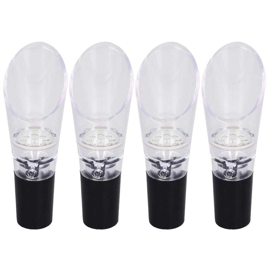 4PCS Wine Aerator Pourer PC Eco Friendly Decanter Spout Bar Accessories for Household PartySilver
