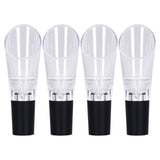 4PCS Wine Aerator Pourer PC Eco Friendly Decanter Spout Bar Accessories for Household PartySilver - Low Angle