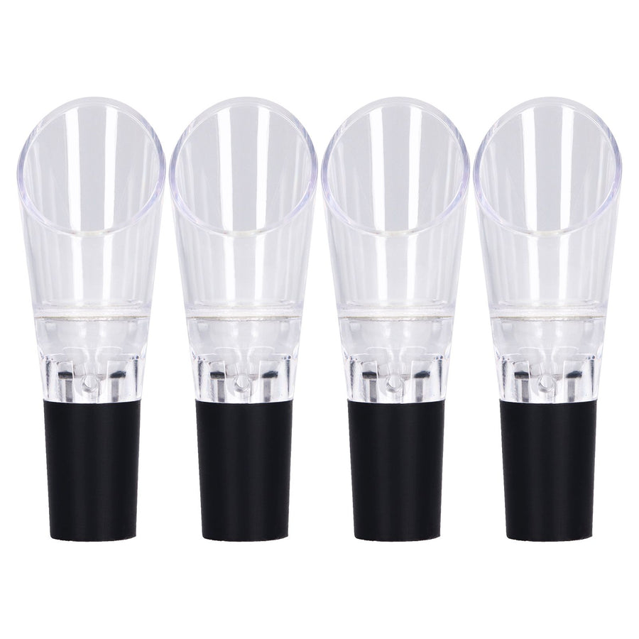 4PCS Wine Aerator Pourer PC Eco Friendly Decanter Spout Bar Accessories for Household PartySilver