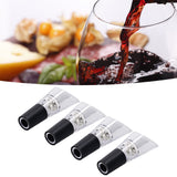 4PCS Wine Aerator Pourer PC Eco Friendly Decanter Spout Bar Accessories for Household PartySilver