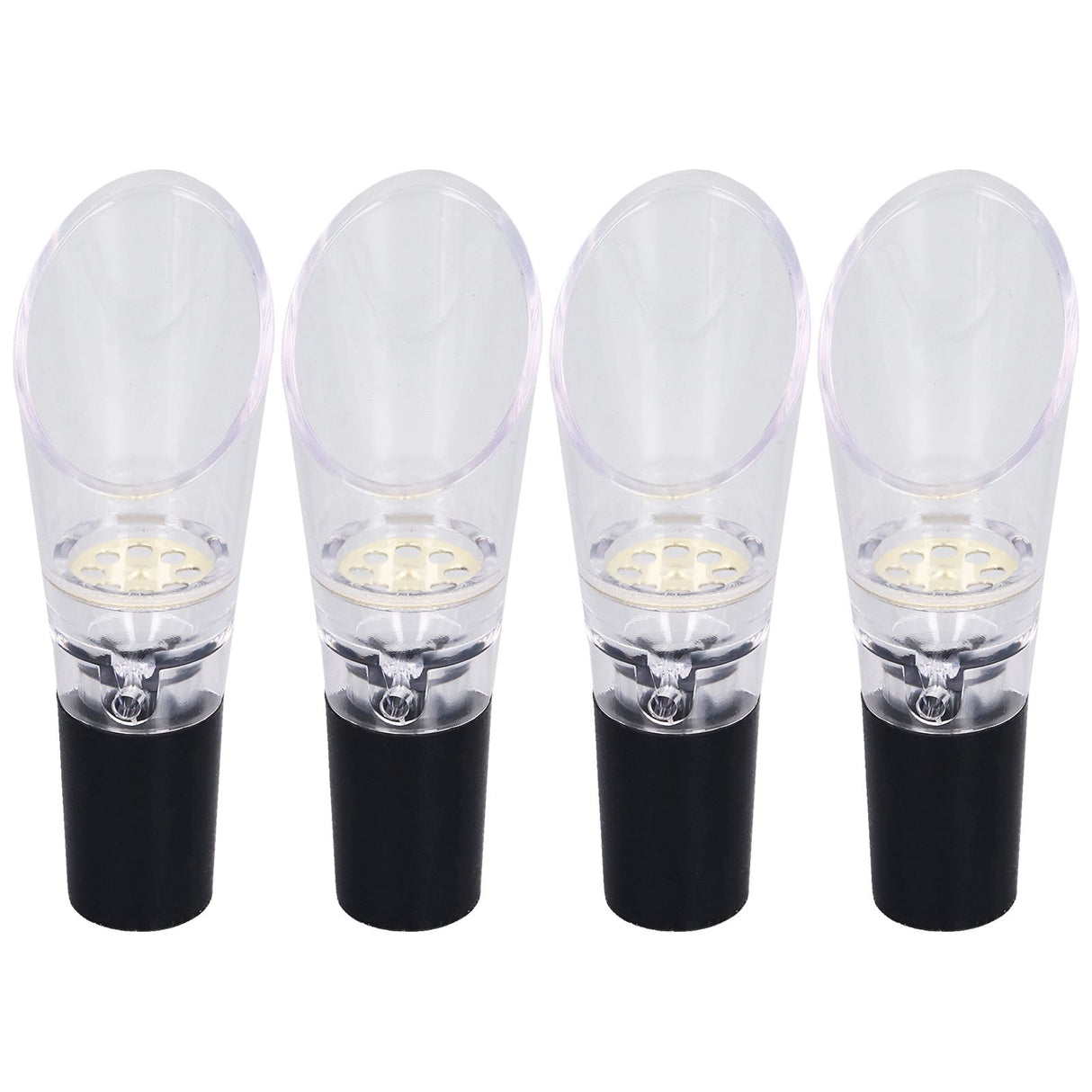 4PCS Wine Aerator Pourer PC Eco Friendly Decanter Spout Bar Accessories for Household PartyGold