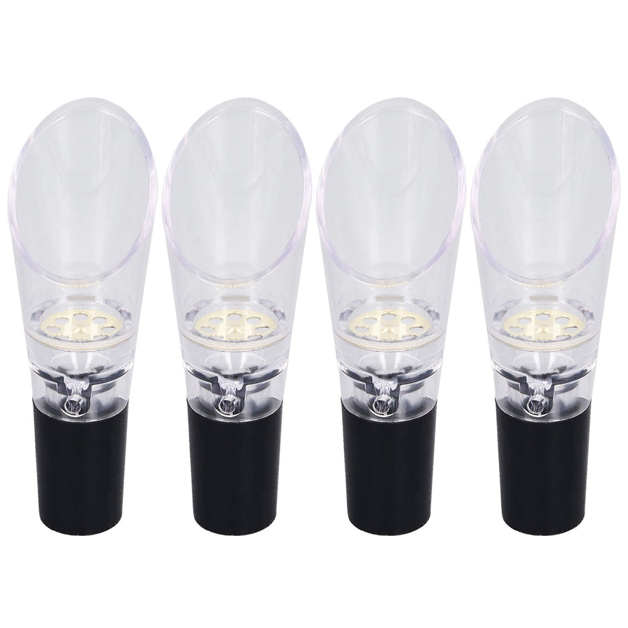4PCS Wine Aerator Pourer PC Eco Friendly Decanter Spout Bar Accessories for Household PartyGold