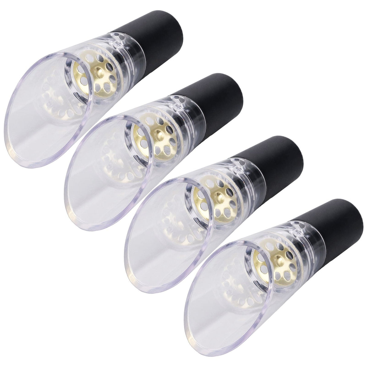 4PCS Wine Aerator Pourer PC Eco Friendly Decanter Spout Bar Accessories for Household PartyGold