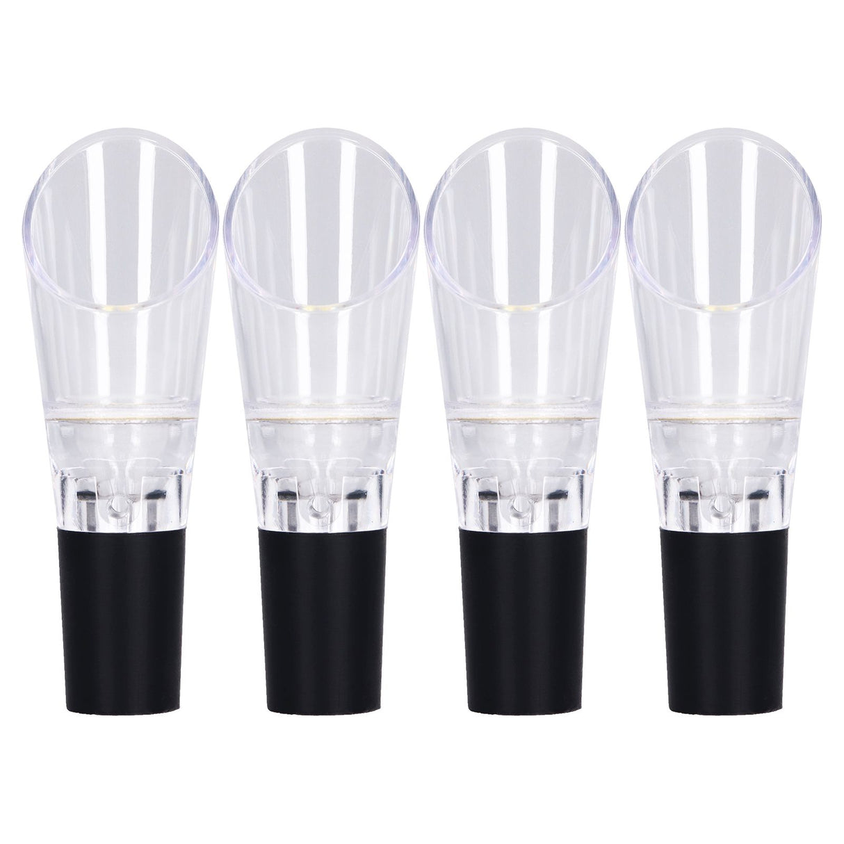 4PCS Wine Aerator Pourer PC Eco Friendly Decanter Spout Bar Accessories for Household PartyGold