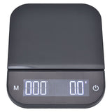 Coffee Scale Maximum 3KG Large LED Backlit Dual Units USB Charging Timing Function High Accuracy Kitchen Scale - Front View