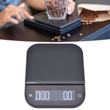 Coffee Scale Maximum 3KG Large LED Backlit Dual Units USB Charging Timing Function High Accuracy Kitchen Scale