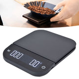 Coffee Scale Maximum 3KG Large LED Backlit Dual Units USB Charging Timing Function High Accuracy Kitchen Scale
