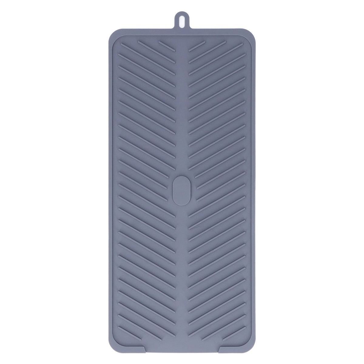 Silicone Dish Drying Mat Food Grade Silicone High Temperature Resistance Grey Dish Drainer Pad for Kitchen