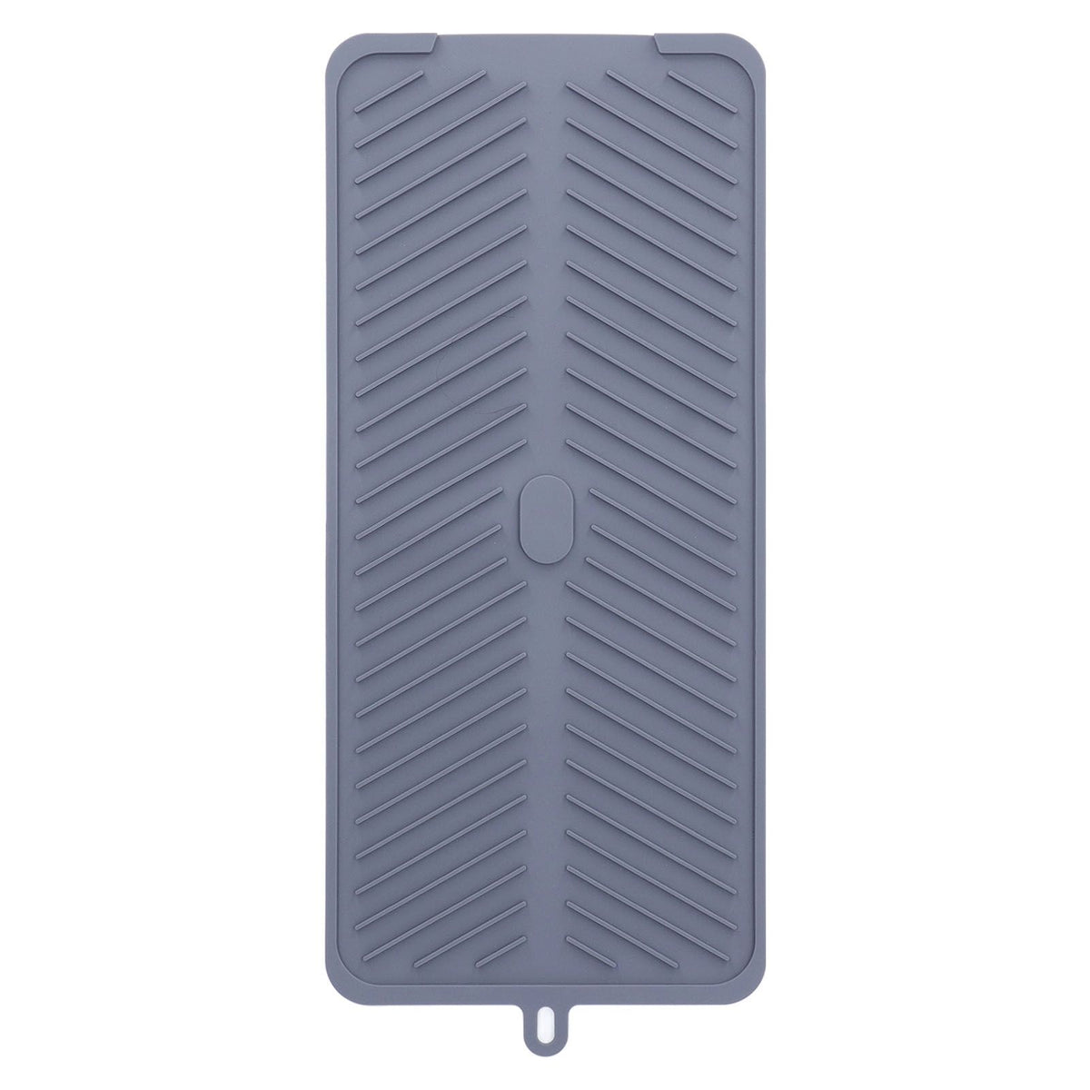 Silicone Dish Drying Mat Food Grade Silicone High Temperature Resistance Grey Dish Drainer Pad for Kitchen