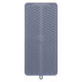 Silicone Dish Drying Mat Food Grade Silicone High Temperature Resistance Grey Dish Drainer Pad for Kitchen