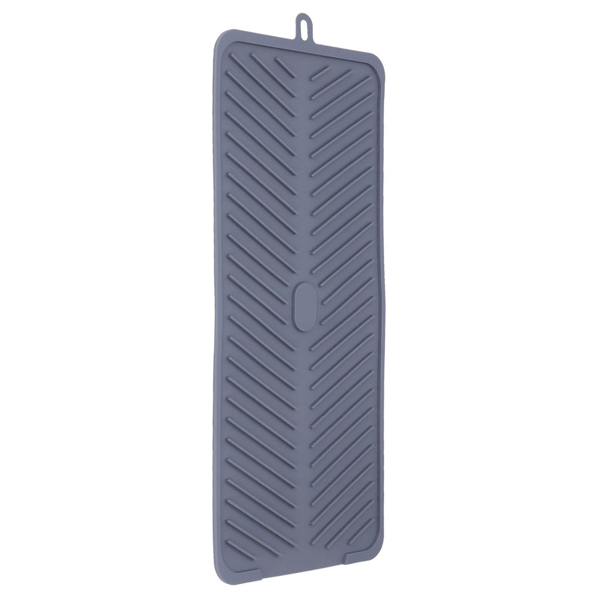 Silicone Dish Drying Mat Food Grade Silicone High Temperature Resistance Grey Dish Drainer Pad for Kitchen