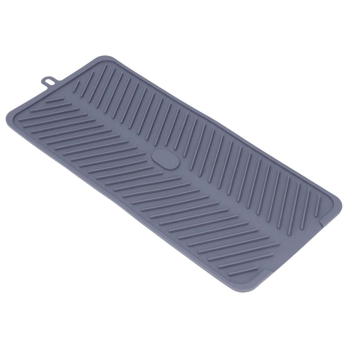 Silicone Dish Drying Mat Food Grade Silicone High Temperature Resistance Grey Dish Drainer Pad for Kitchen