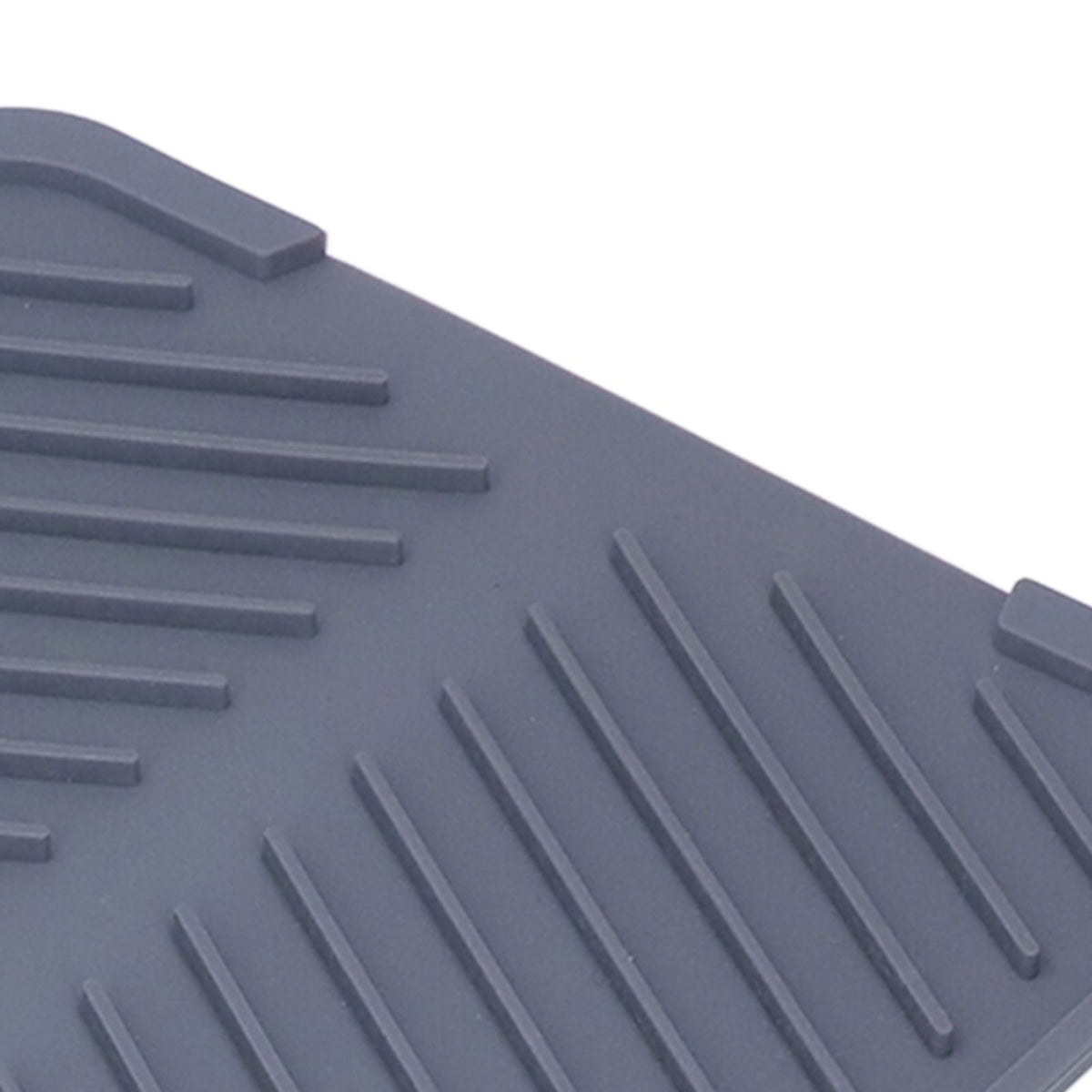 Silicone Dish Drying Mat Food Grade Silicone High Temperature Resistance Grey Dish Drainer Pad for Kitchen
