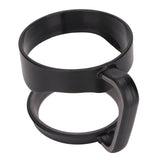 Tumbler Cup Handle Travel Mug Holder 2 Circle Non Slip for Car Icemaster Snowman 30OzBlack - 45-Degree Angle