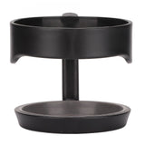 Tumbler Cup Handle Travel Mug Holder 2 Circle Non Slip for Car Icemaster Snowman 30OzBlack - Close-Up Angle