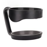 Tumbler Cup Handle Travel Mug Holder 2 Circle Non Slip for Car Icemaster Snowman 30OzBlack - Low Angle
