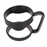 Tumbler Cup Handle Travel Mug Holder 2 Circle Non Slip for Car Icemaster Snowman 30OzBlack - Extra Image