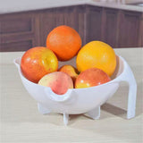 Multifunction Rotate Food Vegetable Cutter Chopper with Drain Basket Large Capacity Portable Kitchen Utensil