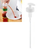 Gallon Pump Dispenser Condiment Bottle Pump Dispenser Plastic Kitchen Supplies for HouseholdWhite Caliber 3.4cm / 1.3in