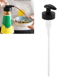 Gallon Pump Dispenser Condiment Bottle Pump Dispenser Plastic Kitchen Supplies for HouseholdBlack Caliber 3.4cm / 1.3in - 45-Degree Angle