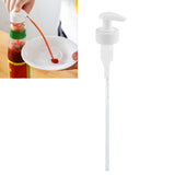 Gallon Pump Dispenser Condiment Bottle Pump Dispenser Plastic Kitchen Supplies for HouseholdWhite Caliber 2.9cm / 1.1in