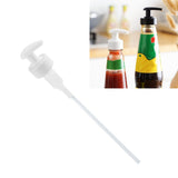 Gallon Pump Dispenser Condiment Bottle Pump Dispenser Plastic Kitchen Supplies for HouseholdWhite Caliber 2.9cm / 1.1in