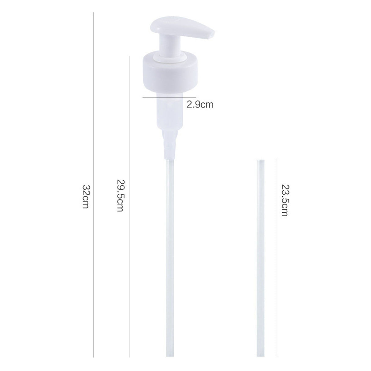 Gallon Pump Dispenser Condiment Bottle Pump Dispenser Plastic Kitchen Supplies for HouseholdWhite Caliber 2.9cm / 1.1in
