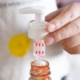 Gallon Pump Dispenser Condiment Bottle Pump Dispenser Plastic Kitchen Supplies for HouseholdWhite Caliber 2.9cm / 1.1in