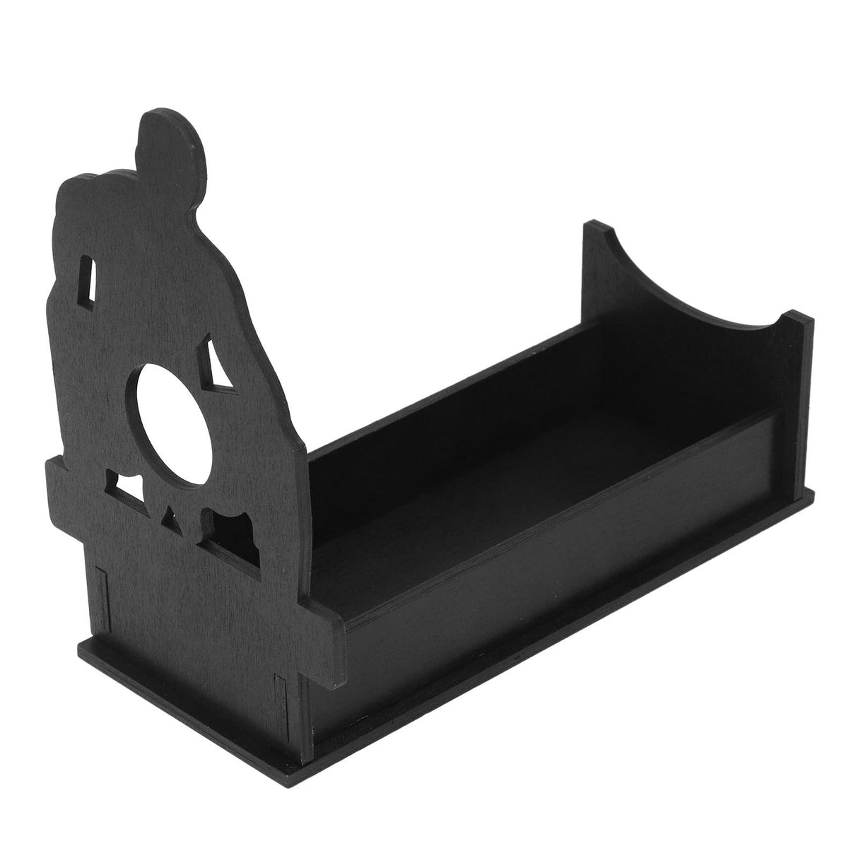 Red Wine Decorative Display Rack Easy to Assemble Light Red Wine Decorative Wooden Rack for Home Bar RestaurantBlack