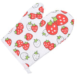 Oven Gloves Polyester Cotton Material Printed Pattern Lanyard Design Cooking Microwave Mitts for Kitchen