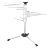 Manual Rotation Pasta Drying Rack Stainless Steel Folding Noodle Rack for Household Kitchen - Low Angle